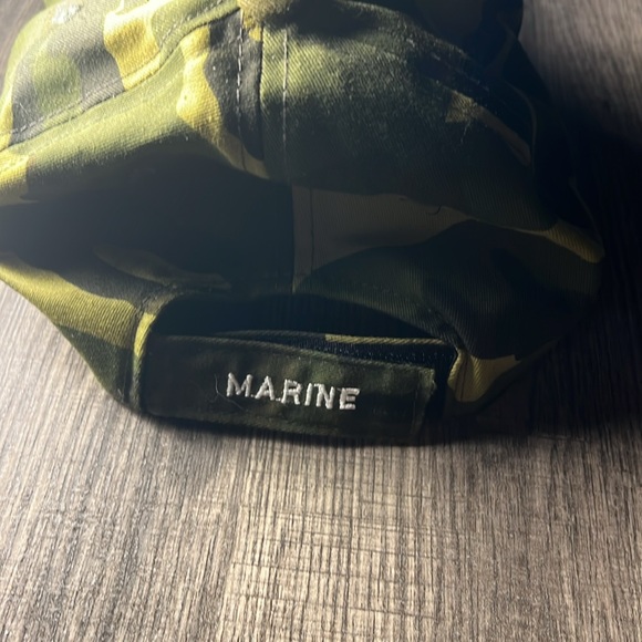 USMC Men’s Badge Adjustable 6Panel Hat Color Camo - Picture 3 of 4